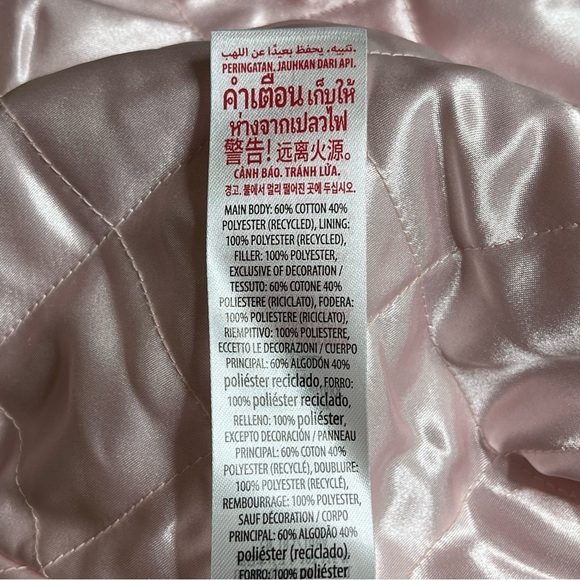 Disney Varsity Jacket Womens Mickey Mouse Pink Black Disneyland Lined Zip NEW - Picture 13 of 16